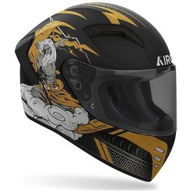 Resim Airoh Connor Zeus Motosiklet Kaskı Matt Altın - Siyah 