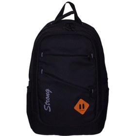 Resim Sr-09 Unisex Okul Ve Seyahat Çantası Sırt Çantası Siyah 