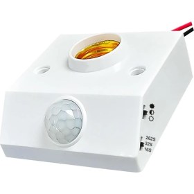 Resim 28249 DY-102 Abs 360 Pır Hareket Sensörlü E27 Duy Aparatı Merdivenler, Koridorlar, Balkonlar, Garaj, Bodrum, Teras, Avlu Vb. Kompakt Tasarımı Sayesinde Göze Batmaz ve Işlevselliği Ön Plandadı 