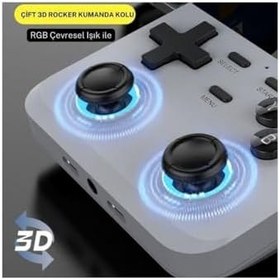 Resim Cosmostech D007 Plus Android Taşınabilir Retro El Atarisi 10.000+ Oyun Yeşil 