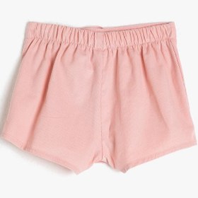 Resim Kız Bebek Düğmeli Fırfırlı Şort Etek 
