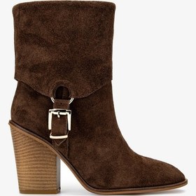 Resim Valmenti Kadın Topuklu Bot 1075 00272-22 Bn Bot Sk24-25 Tutun Yrm Suet Taba 