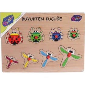 Resim 131-132 Ony Ahşap Tutmalı Puzzle Büyükten Küçüğe -onyıl 