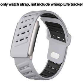 Resim Gaojunshop01 Whoop 5.0 Light Gray Black Nefes Alabilir Ayarlanabilir Spor Bileklik 