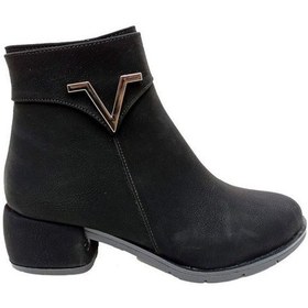 Resim Erbay 513 Yağlı Deri Trend Fashion Kadın Bot Siyah 