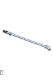 Resim İZYAPI Krom Uçlu Taharet Çubuğu 34 Cm - Uzun 