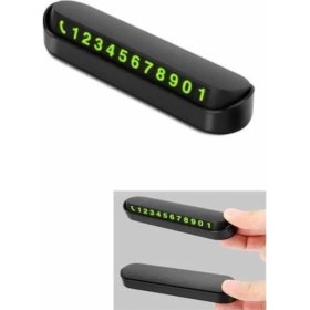 Resim Ponna Araç Içi Numaratör Numaralık Oto Cam Kartı Fosforlu Numaratör 