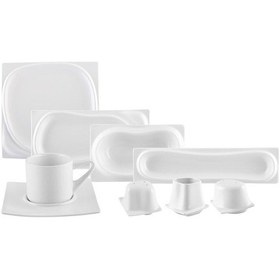 Resim Karaca Stream Bone Block 29 Parça 6 Kişilik Kahvaltı Takımı 