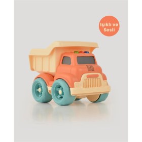 Resim Let's Be Child Somon Sesli ve Işıklı Minik Kamyon Oyuncak Araba 2-4 Yaş İçin Güvenli ve Eğlenceli Oyun 
