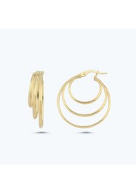 Resim Altınbaş Altın Halka Küpe Akp0211-y-3481 Çok Renkli 