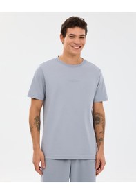Resim Skechers M Essential T-shirt Erkek Gri Tshirt S2510017-4256 