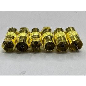 Resim Dişi dişi anten birleştirici erkek f konnektör erkek enten erkek f konnektör dişi anten 60 ohm anten birleştirici 