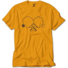 Resim Ping Pong Rackets Soft Sarı Tişört 