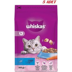 Resim Whiskas Ton Balıklı ve Sebzeli Yetişkin Kedi Maması 5 x 300 G 