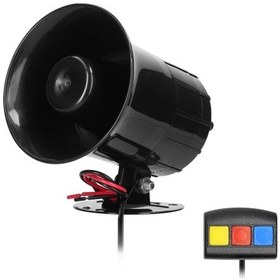 Resim 3 Tonlu Araba Kornası 110db Elektrikli Korna Hoparlörü Güvenlik Uyarı Alarmı 12.0v Araba Tekne Kamyon İçin Kontrol Ünitesi İle 