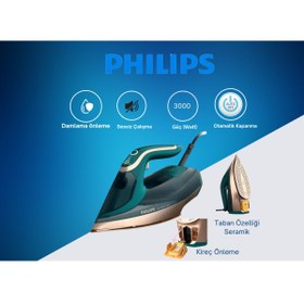 Resim Philips Tek seferde mükemmel sonuçlar için Azur Serisi Buharlı Ütü 