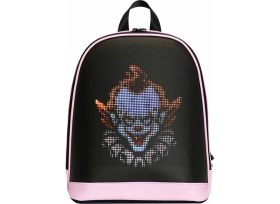 Resim Mini Smart Bag Pembe LED Ekranlı Sırt Çantası, Motorcu Çantası 