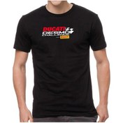 Resim Ducati Desmo Challenge Tasarım Motorcu Tişörtü Beyaz Kırmızı 