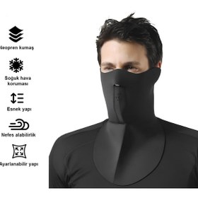 Resim Vexo Neopren Motosıklet Maskesı Uzun Genıs 
