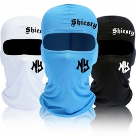 Resim 1pc/3pcs Üniseks Spor Balaclava Yüz Maskesi - %100 Polyester Dokuma Boyun Gaiteri, UV Koruma, Soğutma Yaz Şalı, Motor, Kayak, Outdoor Aktiviteler için 