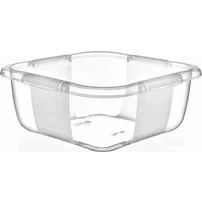 Resim Erkoç Plastik E-165 Şeffaf Kare Leğen Badya 6 Litre 