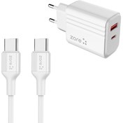 Resim Zore Play Serisi PL3 Type-C to Type-C 2in1 PD Seyahat Şarj Aleti 20W 