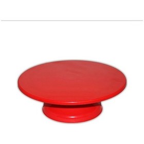 Resim Plastik Döner Pasta Sıvama Standı 32 Cm Kırmızı N11.2711 