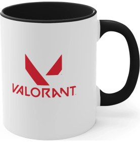 Resim Ozzy Land Özel Tasarım Renkli Valorant Kupası, Neon Kupası, Valorant Fanları Için Eşsiz Hediyelik Kupa 