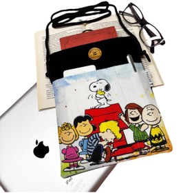Resim Smyrna Askılı Kitap / Tablet / Ebook Çantası – Kılıfı ( Snoopy ) 
