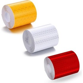 Resim Reflektörlü Reflektif Fosforlu Şerit Bant Ikaz Bandı 46 Metre 553544844 