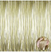 Resim Mat Altın Püsküllü Kapı Perdesi - Parti, Bekarlığa Veda, Doğum Günü 1x2 M 