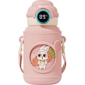 Resim Zhouhuan3 Shop ZHOUHUAN3SHOP 316 Çocuk Yalıtımlı Bardak Akıllı Silikon Kollu Saman Bardaklar Okul Su Bardakları (Yurt Dışından) 