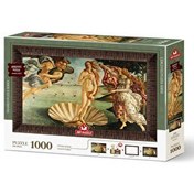 Resim Venüs'ün Doğuşu Sandro Botticelli Çerçeveli Puzzle 1000 Parça 