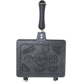 Resim Evita Bio Granit Ocak Üstü El Tost Makinesi Siyah Siyah 