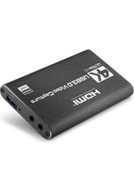Resim Hadron HDX1358 USB 3.0 to HDMI Video Capture Kartı 4K Ultra HD Canlı Yayın ve Kayıt Cihazı - Siyah - 1 ADET 