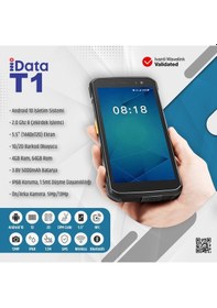 Resim idata T1-rst 2.0ghz 2gb Ram 16gb Rom Bluetooth Android 5.5 El Terminali 