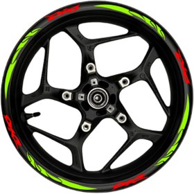 Resim Findify Store DİO kırmızı yazılı neon(fıstık yeşili) pençe şeritli 