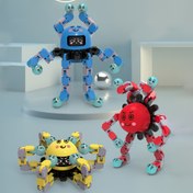 Resim Garip Yüz Robotlu Mekanik Fidget Spinnerlar, Noel Çorap Doldurucuları Hediyeler 