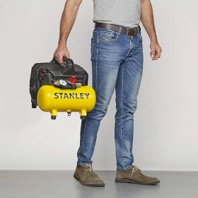 Resim Stanley Dst 100/8/6 Çok Sessiz Taşınabilir Kompresör 1hp 750W 