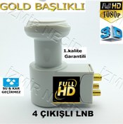 Resim 3D Uyumlu 4 Lü Lnb 4K Ultra Hd Universal Quad Lnb Elembi̇ 