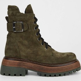 Resim Tamer Tanca Kadın Hakiki Deri Haki Süet Casual Bot 775 2315 Bn Bot Sk23/24 Hakı Suet Haki 