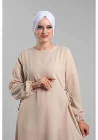 Resim Hürrem Bone Beyaz Pratik Hazır Geçmeli Tesettür Bone Sandy Büzgülü Salaş 2119 42 Beyaz 