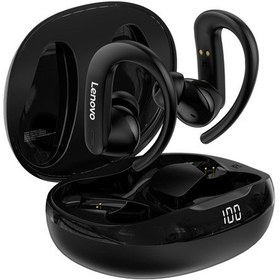 Resim Lenovo ThinkPlus T50 Kablosuz Şarj Göstergeli Sporcu Bluetooth Kulaklık Siyah 