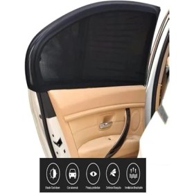 Resim CetKing Araç Oto Yan Cam Güneşlik Örtü Perde Kılıf Güneşliği Araba Anne Bebek Emzirme Perdesi 