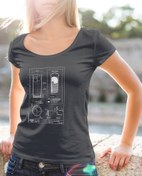 Resim Teknik Kadeh, Kadın Tişört 