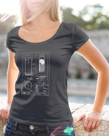 Resim Teknik Kadeh, Kadın Tişört 