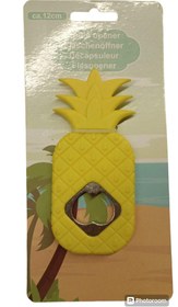 Resim Şişe kapağı açacağı, bira açacağı Ananas-sarı 