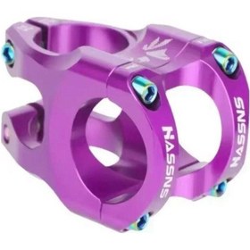 Resim Hassn's Mor Alüminyum Bisiklet Gidon Boğazı Mor 