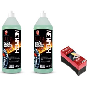 Resim Newmix 2'li Set Jel Lastik Parlatıcı (1.25KGX2)+UYGULAMA Süngeri 