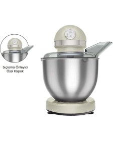Resim Premium Yüksek Güclü Chef Stand Mikser Soft Cream 1500W 5 Lt 